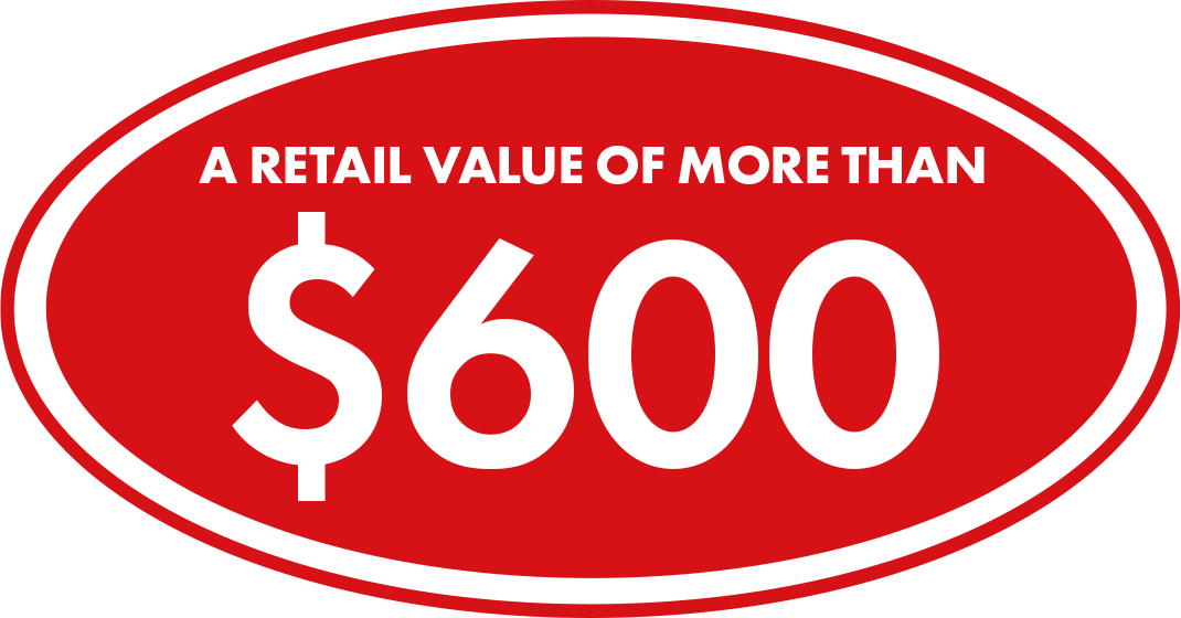 A Retail Value of More Than $600